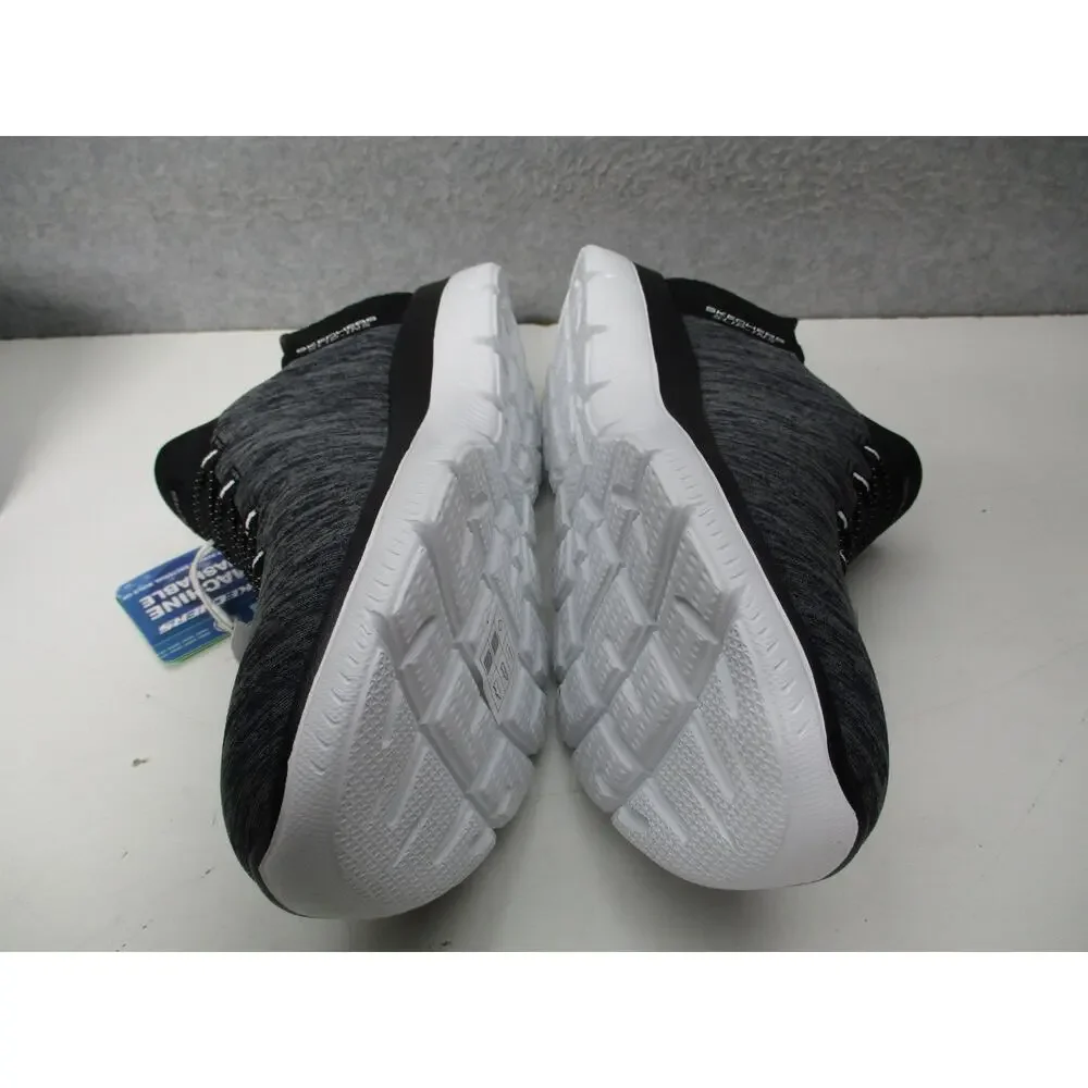 Skechers Slip-ins Summits Bungee Shoes Dazzling Haze Black White Womens Sz 8